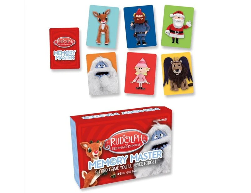 Memory Master Card Game Rudolph The Red Nosed Reindeer Edition