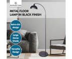 Sarantino Dark Grey Floor Lamp Industrial Chic Adjustable Angle