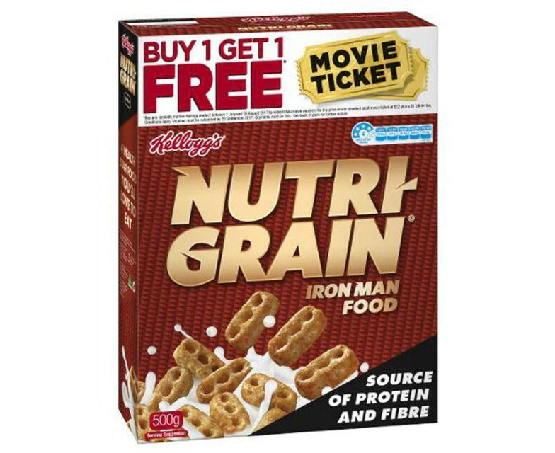 16X  Nutri-Grain 500G Gram