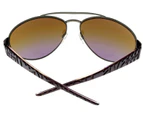 Just Cavalli Sunglasses Women Ruthenium Purple Brown Aviator