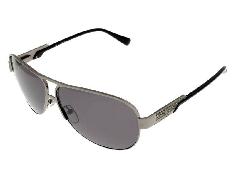 Givenchy Sunglasses Unisex Aviator Gunmetal Black Swarovski