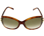 Fendi Sunglasses Women Brown Gold Oval