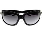 Byblos Sunglasses Women Black Silver Wrap