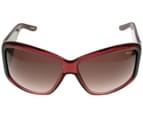 Chopard Sunglasses Women Rectangular Bordeaux Light and Dark Pink 2