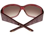 Chopard Sunglasses Women Rectangular Bordeaux Light and Dark Pink 4