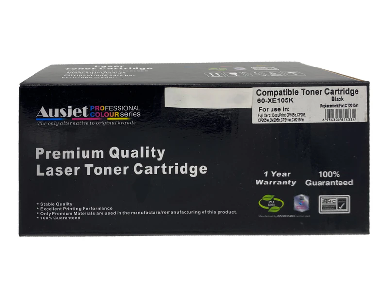 Compatible CT-201591 CP105/205 Premium Black Laser Toner For Xerox
