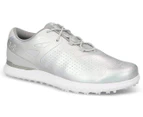 Under Armour Women's Charged Breathe Spikeless Golf Shoes - Silver/White