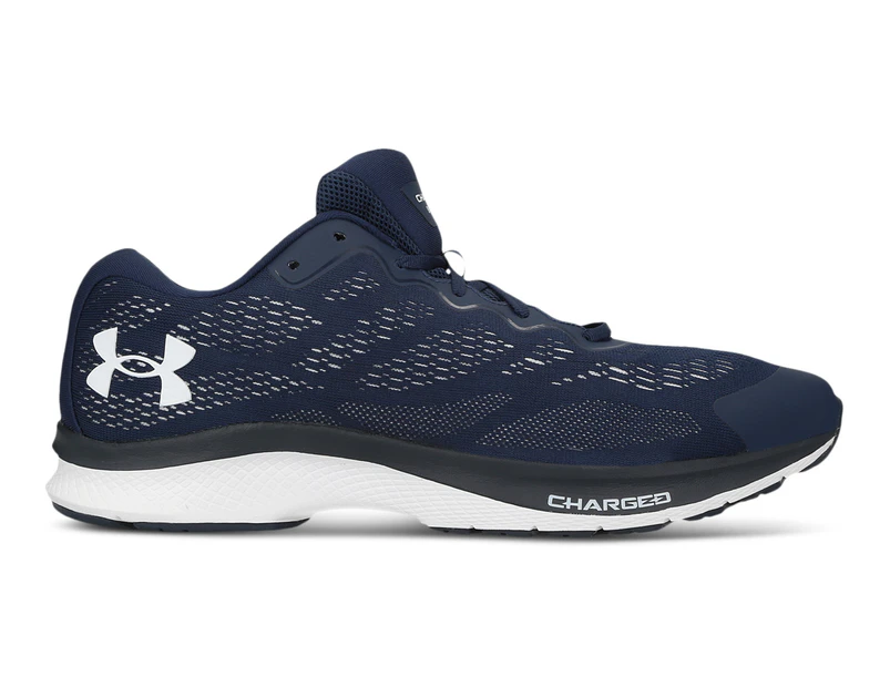 Under Armour Men's Charged Bandit 6 Running Shoes - Academy Blue/White