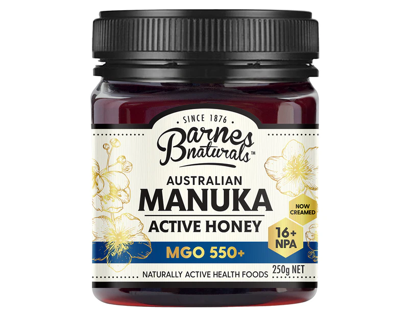 Barnes Naturals Australian Manuka Active Honey MGO 550+ 250g