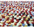 Handwoven Trendy Wool Rug - Jelly Bean - Multi - 80X150cm