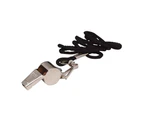 Regent Referee Whistle w/ Lanyard Sports/Match Outdoor Training Signal Chrome