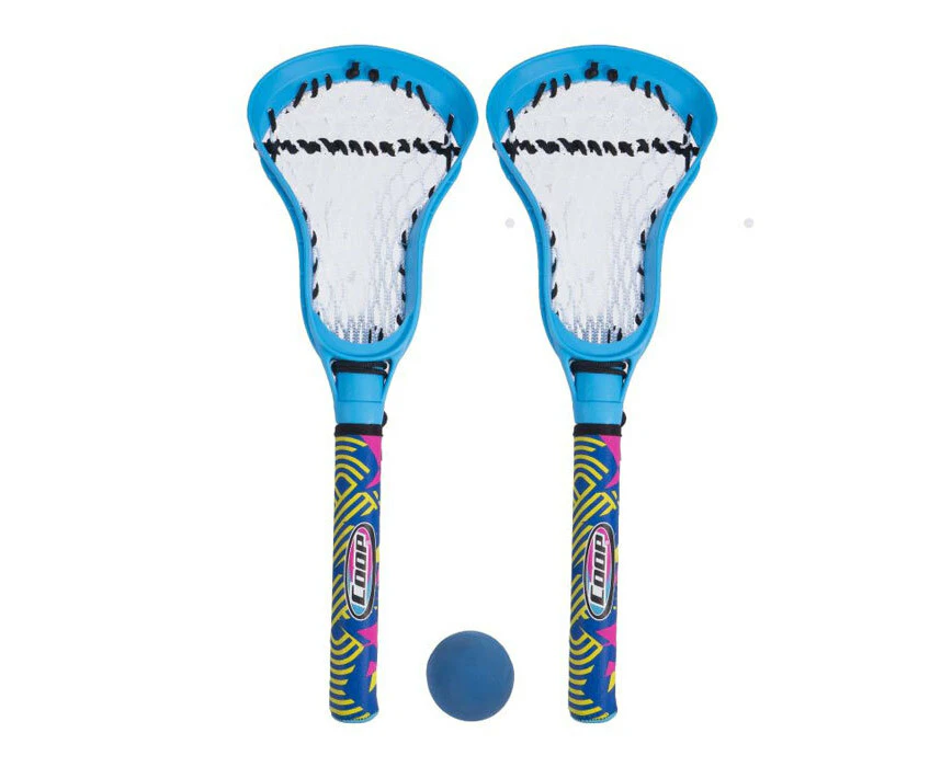 2x Coop Hydro Lacrosse Sticks w/ Ball Beach/Pool/Backyard Fun Play Game Toy Blue