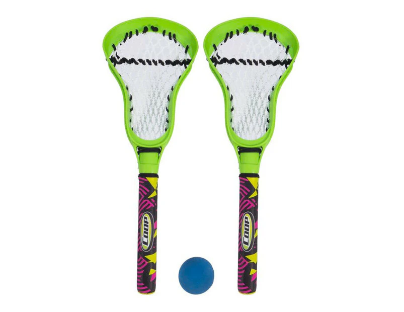 2x Coop Hydro Lacrosse Sticks w/ Ball Beach/Pool/Backyard Fun Play Game Toy GRN