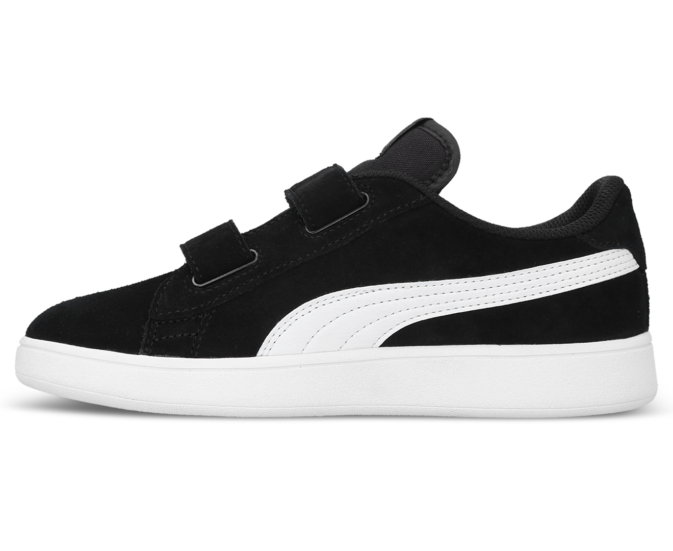 Puma Boys' Smash Suede V2 SD V Sneakers - Black/White | Catch.co.nz