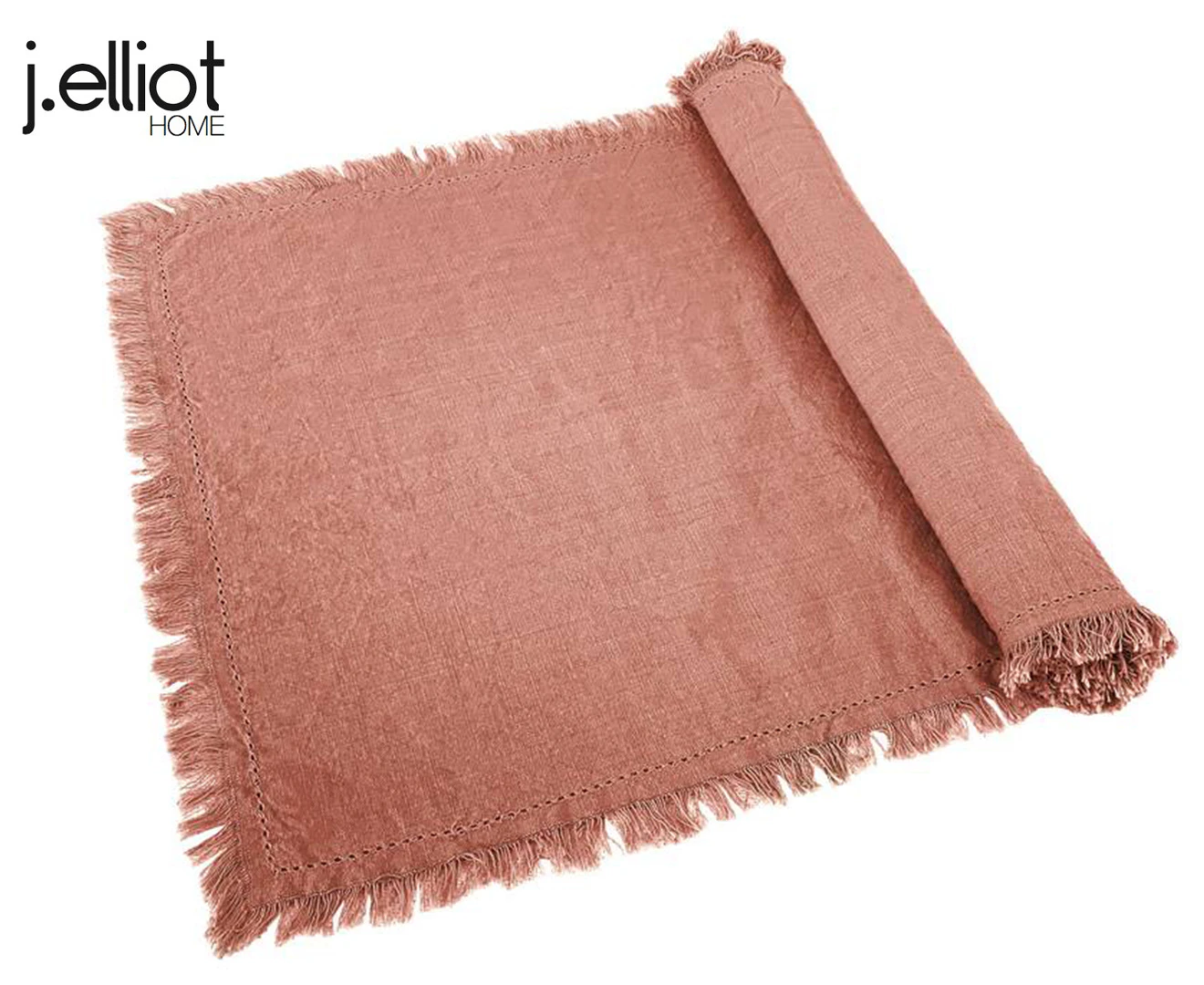 J.Elliot Avani 40x180cm Cotton Table Runner Dining Decor Table Cloth Clay Pink