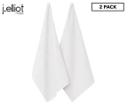 J.Elliot Home Waffle Tea Towels 2-Pack - White