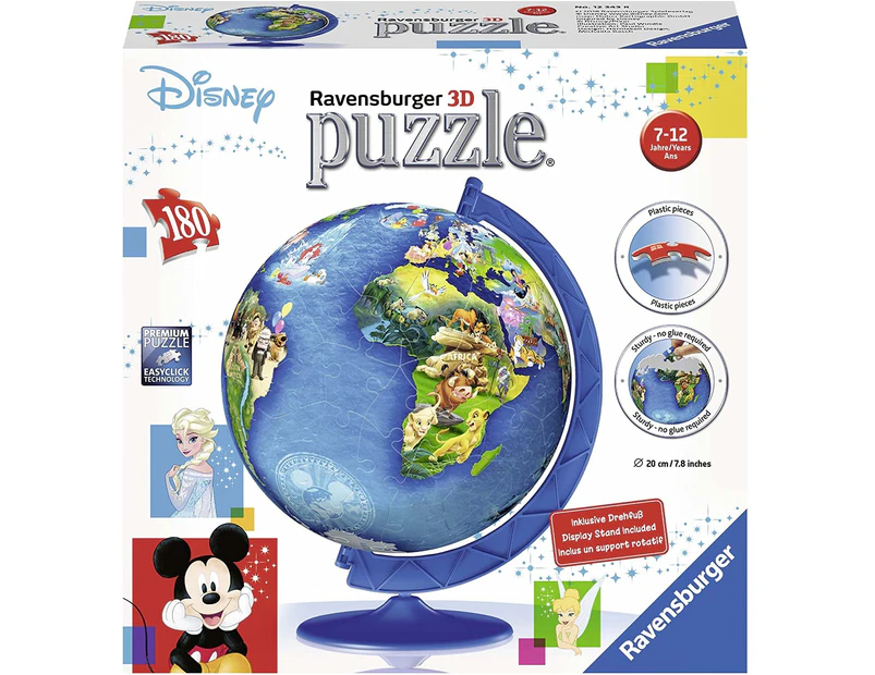 Ravensburger - Disney Globe Puzzleball 180 Pieces Puzzle