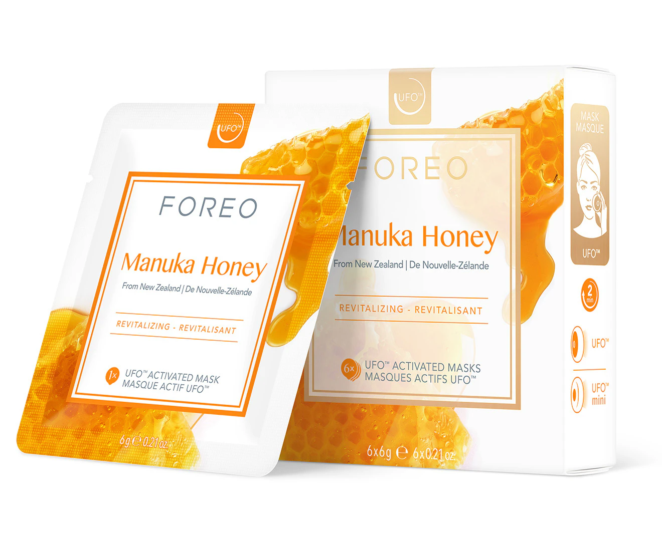 Foreo Farm to Face Manuka Honey UFO Activated Masks 6-Pack