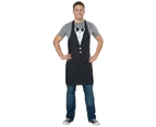 Tuxedo Apron Chef Cook Baker Stag Night Party Adult Womens Mens Costume OS