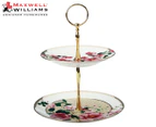 Maxwell & Williams Teas & C's Silk Road 2-Tiered Cake Stand - White/Multi