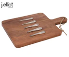 J.Elliot Home 38x23cm Ched Cheese Board & Marker Set - Natural/Silver