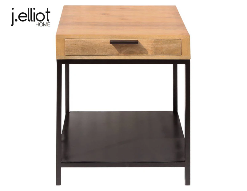 J.Elliot Home Clifton Side Table - Natural/Black