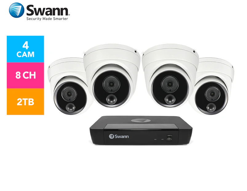 Swann SWNVK-876804D Master Series 4-Camera 8-Channel NVR Security System