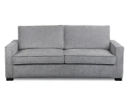 Valentin Queen Upholstered Fabric Sofa Bed Lounge Couch With Memory Mattress Foam- Slate