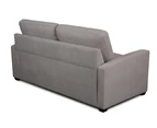 Wayne Double Upholstered Fabric Sofa Bed Lounge Couch With Memory Mattress Foam- Nouget