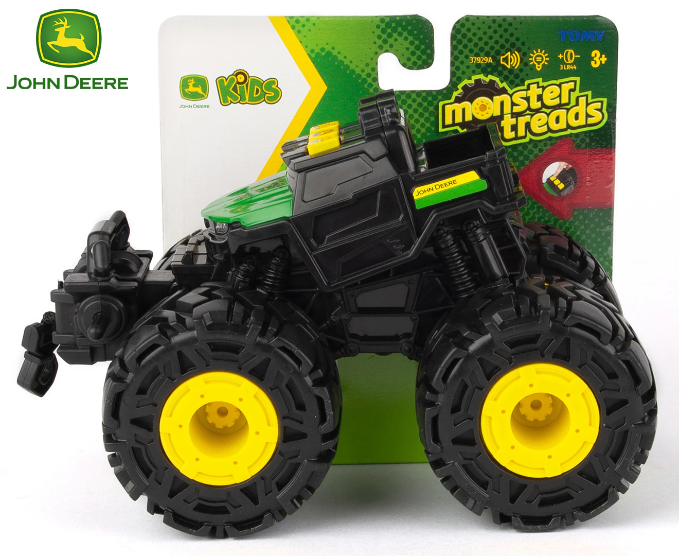 John Deere Kids 15cm Monster Treads Light Sound Gator Vehicle Toy Tractor 3y+