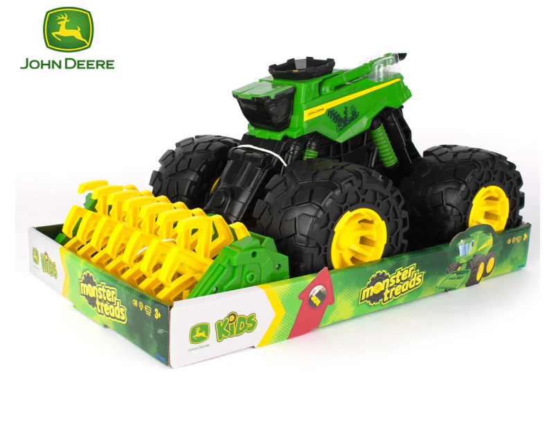 John Deere Kids 45cm Monster Treads Super Scale Combine Children Vehicle Toy 3y+