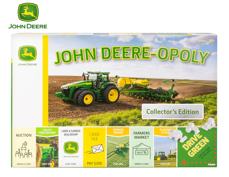 John Deere-Opoly Collector's Edition Kids/Children/Family Board Game Play 8y+