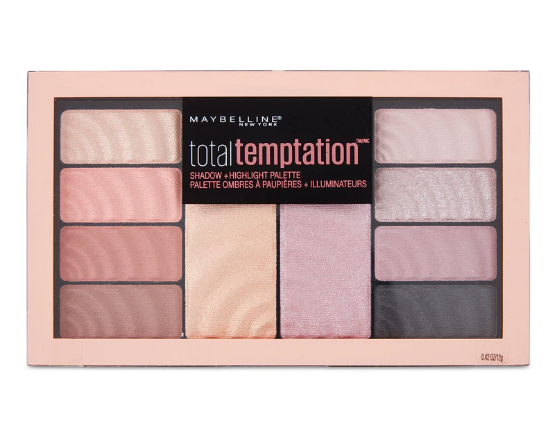 Maybelline Total Temptation Eyeshadow & Highlight Palette 12g