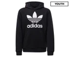 Adidas Originals Youth Trefoil Hoodie - Black/White