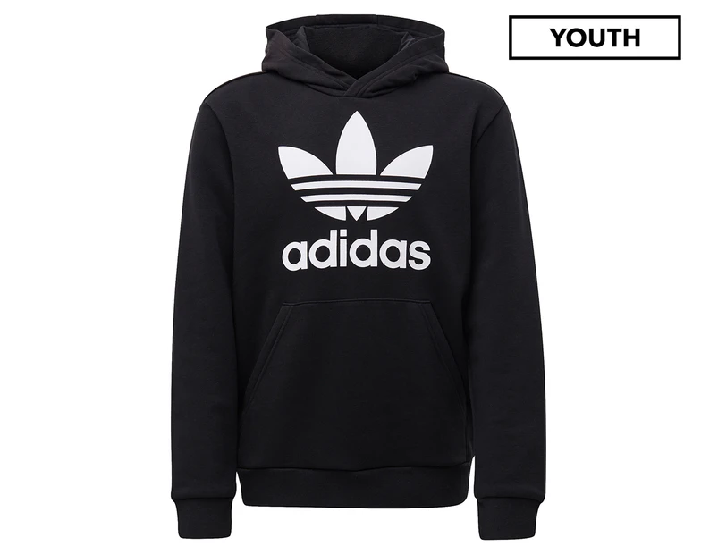 Adidas Originals Youth Trefoil Hoodie - Black/White