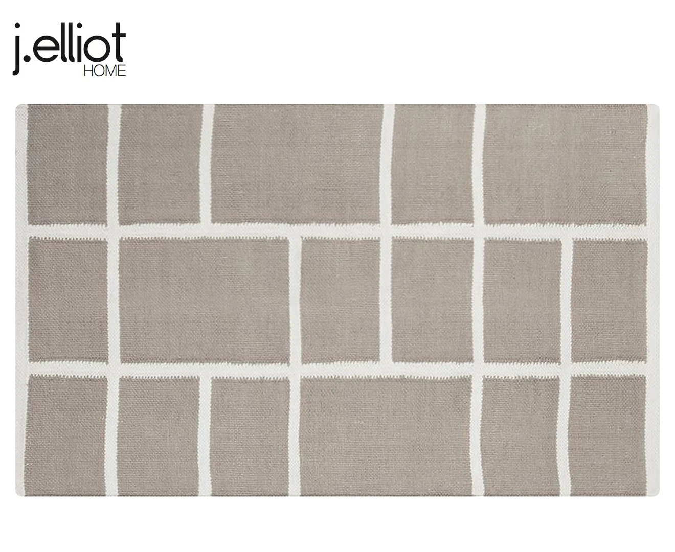 J. Elliot Nadia 60x90cm Cotton Rug Home Room/Bedroom Floor Mat Carpet Sandstone