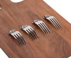 J.Elliot Rella Wood Cheese Board/4pc Stainless Steel Marker Set 38cm Natural/SLV