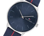 Tommy Hilfiger Men's 43mm Nylon Watch - Navy/Silver