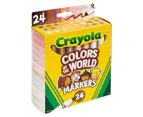 Crayola 24-Piece Colours Of The World Washable Marker Pack - Assorted