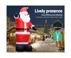 Jingle Jollys Christmas Inflatable Santa 5M Illuminated Decorations