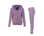 FIL Women Fleece Tracksuit 2pc Set Hoodie Loungewear L'AMOUR  - Lavender