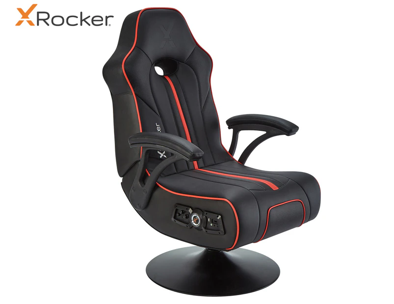 X Rocker GP Torque 2.1 Wireless Pedestal Gaming Chair - Black/Red