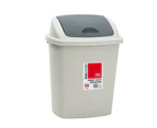 2x Boxsweden 20L Trash Bin 35x27cm w/Swing Lid Garbage Can Rubbish Waste Basket