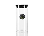 3x Lemon & Lime Highbury Glass Jar 1.4L Acrylic Stackable Kitchen Storage w/ Lid