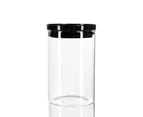 3x Lemon & Lime Highbury Glass Jar 1L Acrylic Stackable Storage Container w/ Lid