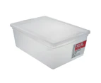 3x Boxsweden Essentials 10.5L Stackable 36cm Storage Organiser Container Clear