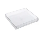 3x Boxsweden Crystal Fridge Tray 30x5cm Home Storage Kitchen Canister Container