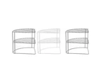 3x Boxsweden Wire Corner Kitchen Rack Large 26cm Home Organiser Storage Assort.