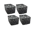 4x Boxsweden Vin Storage Basket 28.5cm Home Storage Cleaning Container Box Asst