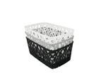 4x Boxsweden Vin Storage Basket 28.5cm Home Storage Cleaning Container Box Asst